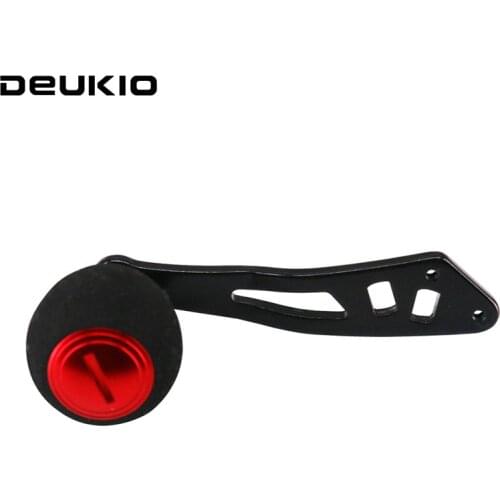 DEUKIO Aluminum Alloy Rocker Strong Durable Single Fishing Reel Handle EVA Fishing Handle Knob for Shimano Daiwa ABU Garcia