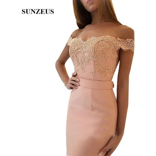 Abiti da cerimonia da sera Custom-made Elegant Long Mermaid Bridesmaids Dresses Applique Sweetheart Party Gown Off Shoulder robe