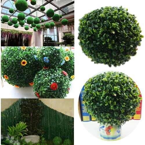 1Pcs Artificial Milan Grass Ball Plant Potted Ornaments Home Garden Decoration Hotel Wedding Decor Mini Bonsai 12-30cm