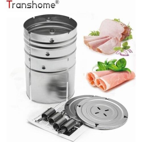 Transhome Ham Press Maker Machine 1PC Round Shape Stainless Steel Seafood Meat Poultry Tools Kitchen Cooking Tools for Party