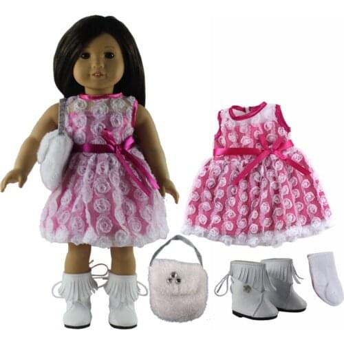 1 PC Doll Clothes for 18 inch American Doll Handmade Student Clothes X50