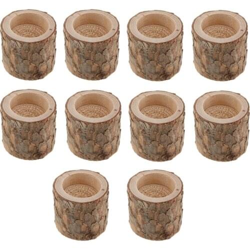 10Pcs Rustic Candle Holder Tealight Holder Candlestick Wedding Home Decor