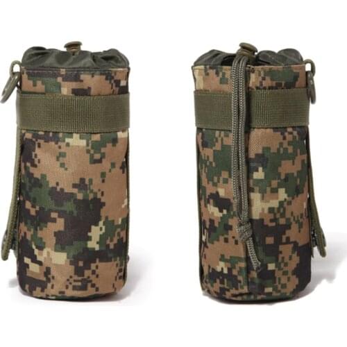 550ML Water Bottle Pouch Tactical Molle Kettle Pouch Pocket Water Bottle Holder Outdoor Camping Army Gear Bag 6 Colors