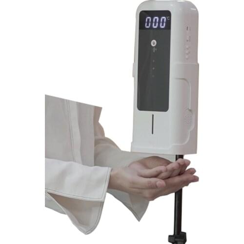 Automatic touchless hand sanitizer dispenser with auto detection temperature measurement
