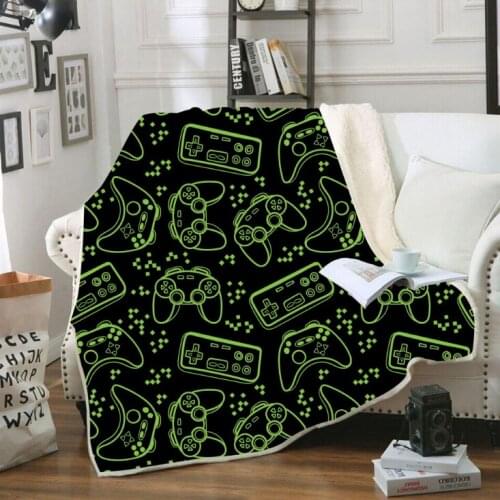 Games /Flag Velvet Plush Throw Blanket Bedding Thick Quilt Warmer Blanket Games Series 60*80inch Blanket