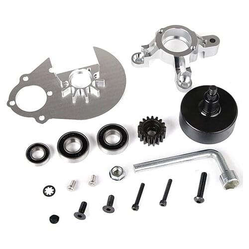 CNC Super Heavy Duty Clutch Bell Spur Gear Plate & Clutch Brace Kit for 1/5 scale HPI KM Rovan Baja 5B 5T 5SC