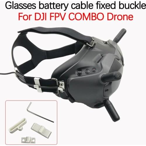 For DJI FPV COMBO Drone Flying Glasses V2 Battery Cable Fixing Buckle Battery Charging Line Fixed Clamp Organizer Accessories