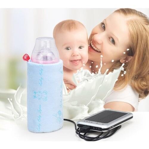 Travel Stroller USB Milk Water Warmer Insulated Bag Baby Nursing Bottle Heater