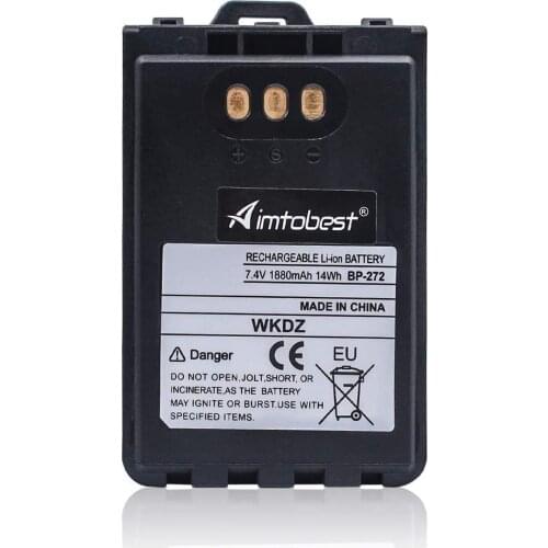 BP-272 1880mAh Li-ion Battery Compatible for ICOM Radio IC-31A IC-31E IC-51A IC-51E BP-271 BP272 BP-272Li