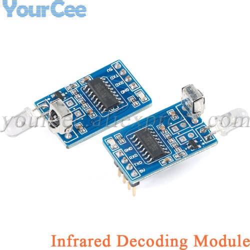 IR Infrared Remote Transmitter Receiver Wireless Module Infrared Decoding Encoding Module Wireless Serial Communication NEC Code