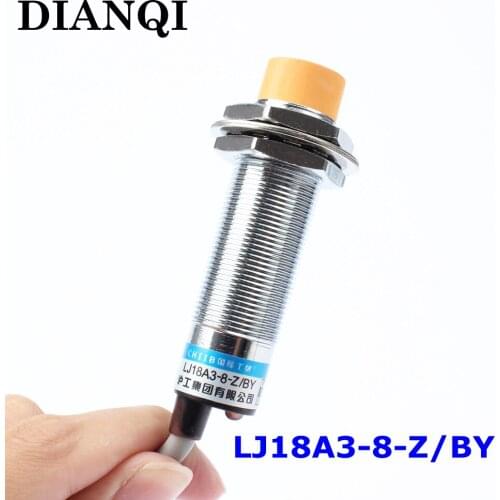 Inductive Proximity Sensor,LJ18A3-8-Z/BY PNP 3-wire NO,diameter 18mm,Proximity Switch Good quality