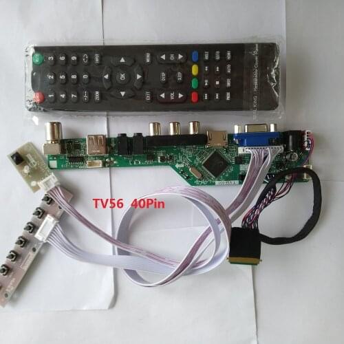 Kit for LP156WH2(TL)(QB) LCD LED USB HDMI-compatible Panel Controller driver board VGA remote TV AV 1366X768 15.6" 40pin LVDS