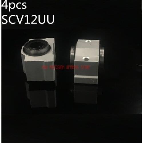2021 Sale AXK Linear Rail 4pcs Free Shipping Sc12vuu Sc12v Scv12uu Scv12 12mm Linear Bearing Block Diy Slide Units Cnc Router