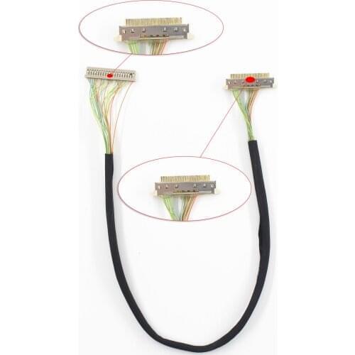 LVDS LCD Panel cable A length 90 cm support 20 pin df14 connector lcd screen LP141X8-A1 for Q1900TM-ITX D2500CC PC motherboard