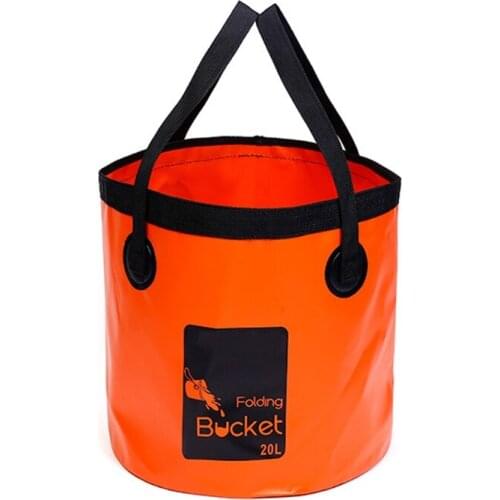 Multifunctional Foldable Bucket 20L Collapsible Bucket Wearproof Car Wash Basin Household Mop Buckets A5KD
