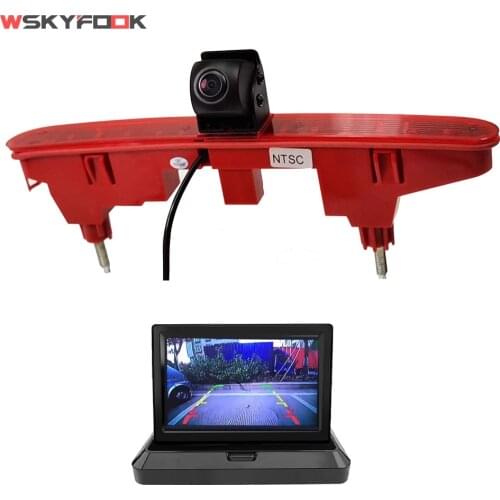 Night Vision Car Brake Light Rear View Camera For Citroen Berlingo, Peugeot Partner 2008~2016 With 5inch Monitor
