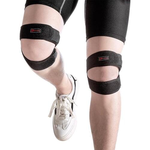 Sports Patella Belt Unisex Cap Stabilizer Sports Outdoor Sports Black Knee Patella Support Brace Sleeve Wrap Knee Protectors