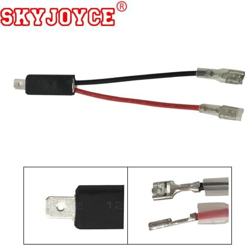 SKYJOYCE 50X Car Headlight Auto H1 HID Relay harness Connector Socket Extension Wire H1 Power Plug Adapter Connector Xenon Bulb