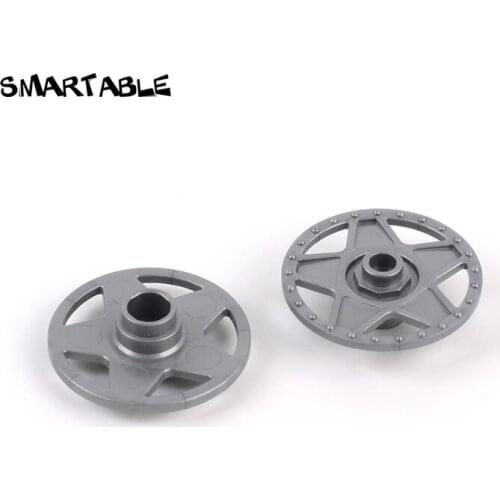 Smartable Hub Cab Ø24 with stud Building Block MOC Parts Toys For Kid Professional Compatible Major Brands 19215 4pcs/Set