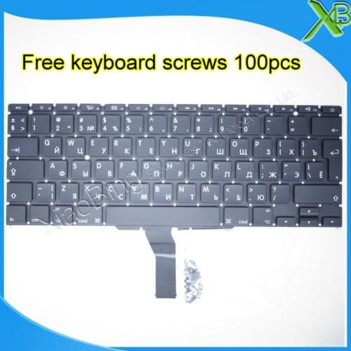 Brand New For MacBook Air 11.6" A1370 A1465 RU Russian keyboard+100pcs keyboard screws 2010-2015 Years