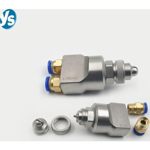 YS 304Stainless Steel Air Atomizer, Water Mist Air Atomization Nozzle for Dust Control , Lubricating Humidifying