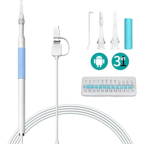 High Definition Visual Ear Spoon Cleaning Endoscope 3-in-1 USB Ear Cleaning With Mini Camera Ear Cleaning Tool