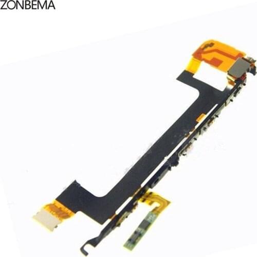 ZONBEMA 10pcs/lot High quality For Sony Xperia X Performance XP F8131 F8132 Power Switch Volume Side Button Vibrator Flex Cable