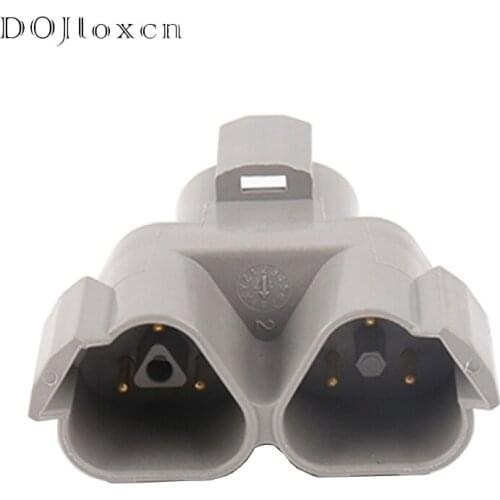 1/5/10/20 Pcs Way Deutsch Automotive Electrical Housing Wiring Cable Connector Grey Plug Three Connection Socket DT04-3P-P007