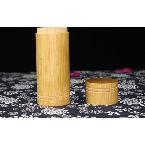 1PC Bamboo Tea Cans Jars for Storage Container Bamboo kitchen canisters Hand Made Natural Candy Cereals Box LC 110