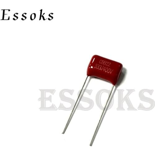 10PCS 400V333J 0.033UF Pitch 10mm 33NF 400V 333 333J CBB Polypropylene film capacitor