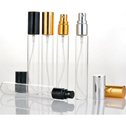 15ML Portable Glass Refillable Perfume Bottle With Aluminum Atomizer Empty Parfum Case For Traveler lin3622