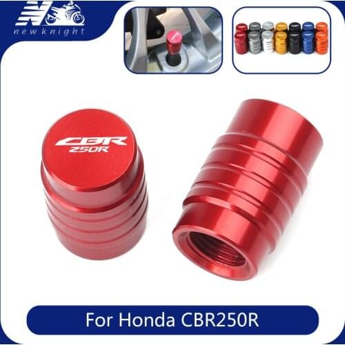 2 Pcs With Logo for Honda CBR250R All Year Motorcycle Accessories CNC Aluminum Tire Valve Caps Wheel Stem Air Airtight Covers