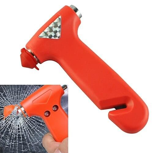 200Pcs/Lot High Quality 2 in 1 Car Window Glass Breaker Emergency Escape Hammer Seat Belt Cutter