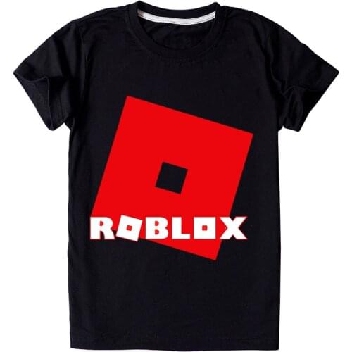 2021 Summer Toddler Casual Cartoons Fashion Cotton T shirt Robloxing Tops Boys Girls Childrens Short-sleeve For kids Clothing