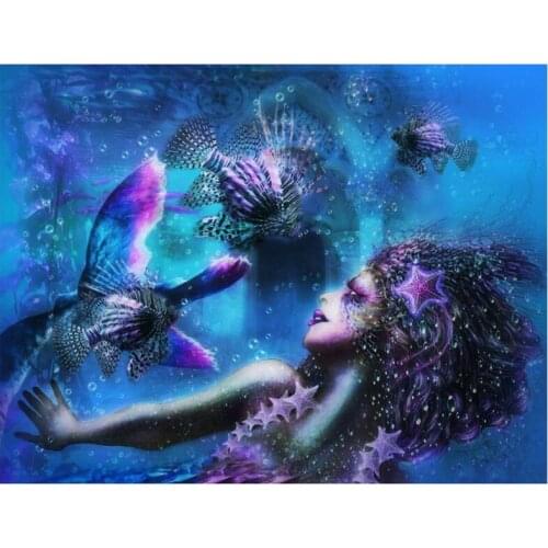 5d mosaic Diy Diamond Painting full square round Cross Stitch people Chinese zodiac signs Aquarius Diamond Embroidery roomZP-566