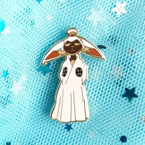 Avatars The Last Airbender Warrior Momo Hard Enamel Pin Animated Movie Fan Collect Badge Accessories Unique Jewelry Gift
