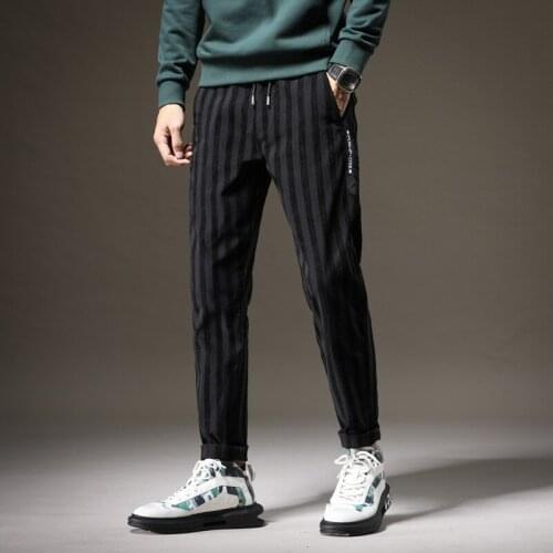 Harem Pants Men Japanese Casual Cotton Trouser Man Jogger Pants Chinese Baggy Pants