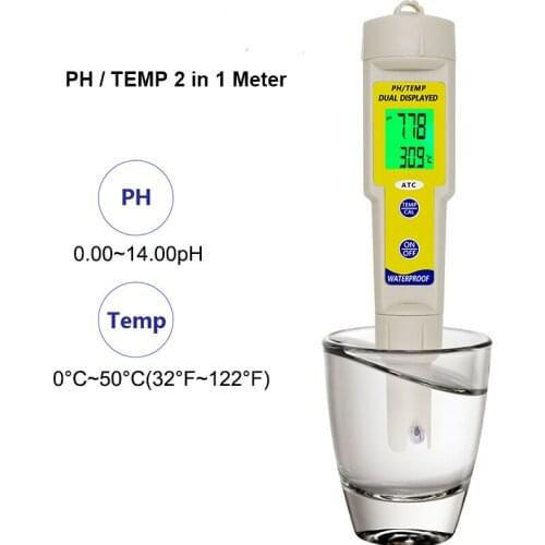Professional Pen Type PH Meter High Precision Water Quality Analysis Device Automatic Correction Waterproof Acidity Meter PH-618