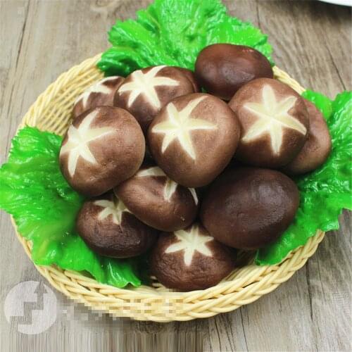 Simulation fake vegetables props lentinus edodes Shiitake needle Enoki Mushroom dried mushroom swamm model artificial vegetables