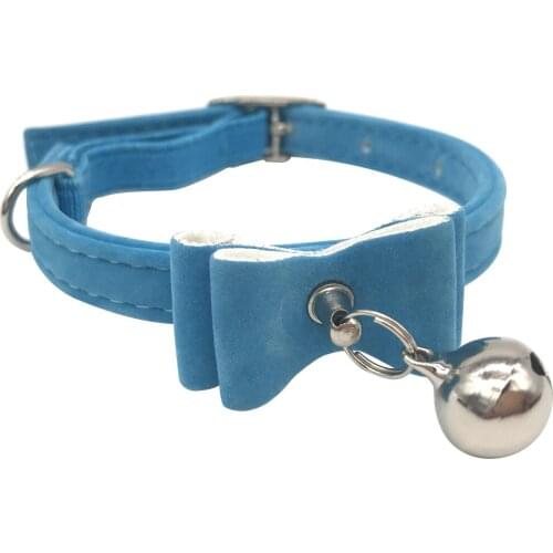 Legendog Cat Collar Adjustable Breathable Bow Cat Collar With Bell For Kitten Bell Bowknot Collar Cat Accessories Pet Supplies