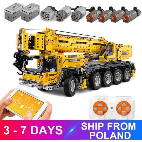MouldKing 13107 Mobile Crane MK II Compatible Ultimate 42009 Technic Building Blocks Bricks Educational Toy Child Christams Gift