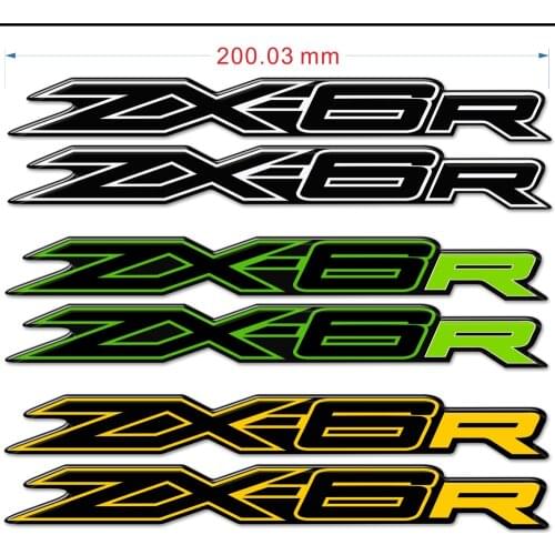 Stickers Tank Pad For Kawasaki Ninja ZX-6R ZX6R ZX 6R Emblem Badge Logo Sticker Protector Fairing Knee 2016 2017 2018 2020