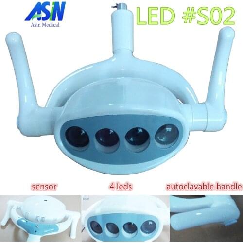 New arrival Dental LED Operation Lamp Oral Light For Dental Unit Chair 4pcs LED bulbs Automatic Induction led dental light