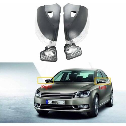 For VW Passat B7 2011 2012 2013 2014 2015 Car-Stying New Rear Mirror LED Turn Signal Indicator Light Lamp With Holes Light