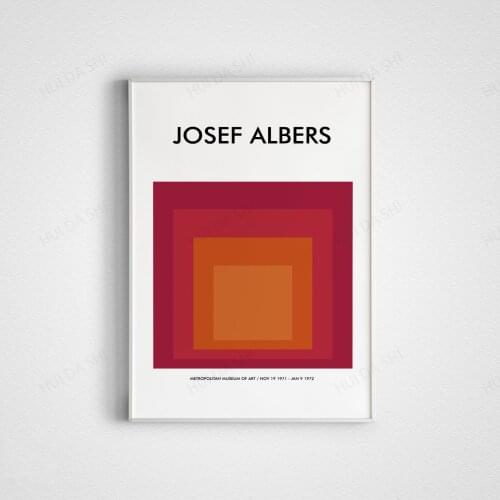 Josef Albers Poster, Aesthetic Poster, Minimalistic Art, Abstract Poster, Minimalistic Art, Wall Art, Ideal Gift