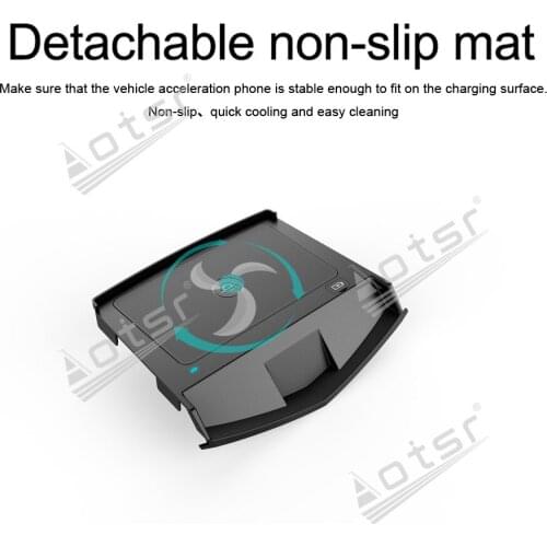 QI Car wireless charger For Cadillac ATS - L 2017 Cadillac XTS 2018 Fast Wireless Charging Car Phone Holder for iphone / Samsung