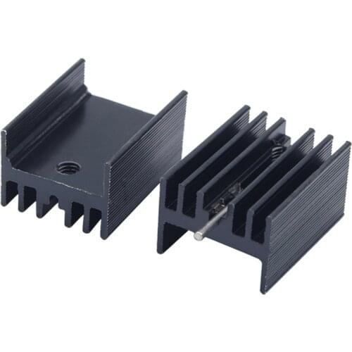 10/100pcs TO-220 Aluminum Radiator large Power 20*15*11mm Heat sink Radiator for IC Triode MOS Diode Integrated Circuit Cooling