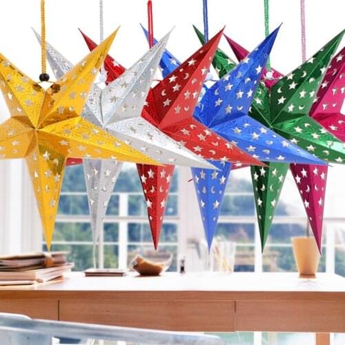 Christmas Decorations Colorful Christmas radiation hanging star