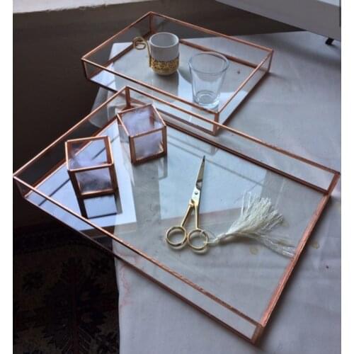 Turkısh Handmade Nişan Söz Tepsisi Takımı Otantik Turk Tepsi Dugun Büyük ve Küçük Boy Takım 32x23x4 cm / 25x20x4 cm