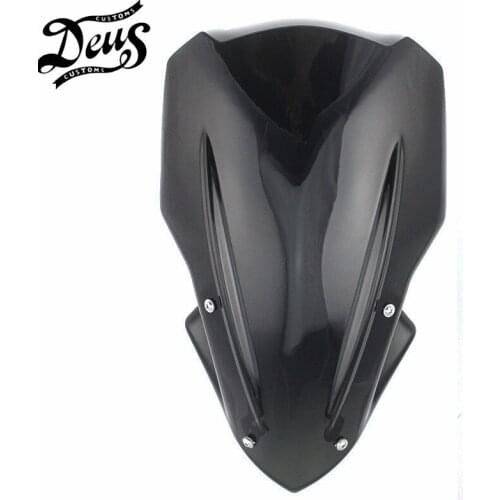 For 2017-2019 Kawasaki Z900 2018 Wind Deflector Accessories Black High Quality Z 900 Motorcycle Windscreen Windshield Bracket